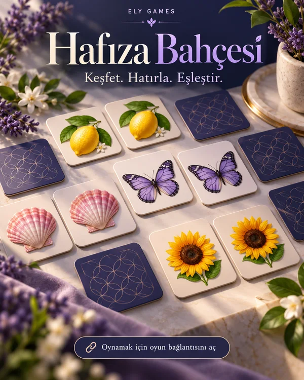 Hafıza Bahçesi için 4:5 tanıtım tasarımı
